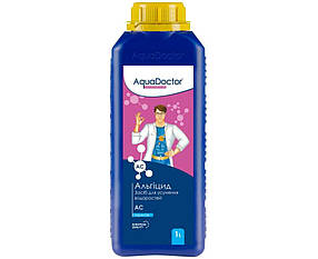 Альгіцид від водоростей та грибків у басейні AC-1 Aquadoctor 1 л Algaecide дезінфікуючий препарат