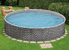 Басейн каркасний круглий Azuro 402 DL Rattan 4,6 х 1,2 м морозостійкий