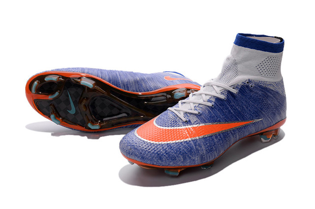 Футбольні бутси Nike Mercurial Superfly FG Blue Racing/Total Orange/Grey
