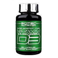 Витамин D для спорта Scitec Nutrition Vitamin D3 250 Caps ZK, код: 7520240