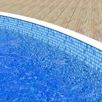 Плёнка ПВХ Mosaic для сборного овального бассейна Ibiza, Hobby pool 1,5 / 4,16 х 10 метра