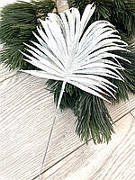 Декоративна пальмова гілочка ( біла , упаковка 10штук , 33 см ), фото 8