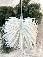 Декоративна пальмова гілочка ( біла , упаковка 10штук , 33 см ), фото 3