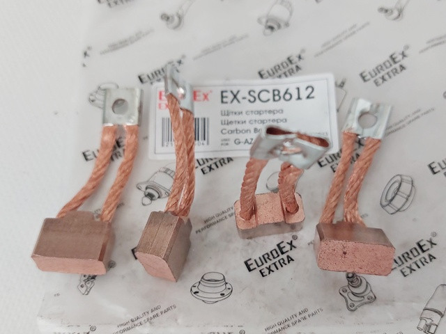 Щітки стартера Москвич, ГАЗ (великий стартер) (19,2х8,8х14) (EuroEx) EX-SCB612