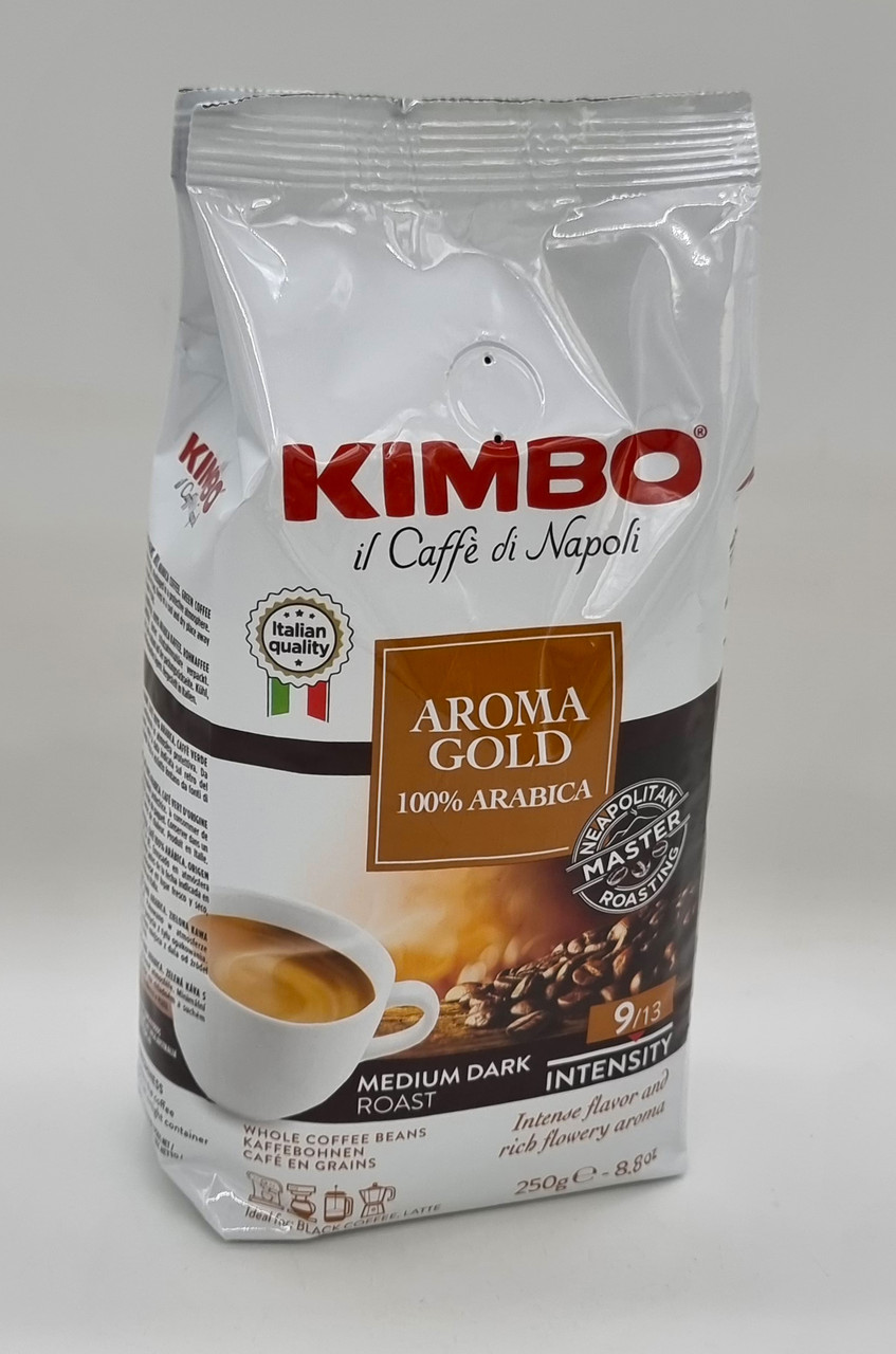 Кава в зернах Kimbo Aroma Gold (Кімбо Арома Голд) 100% Арабіка 250г Італія, фото 1