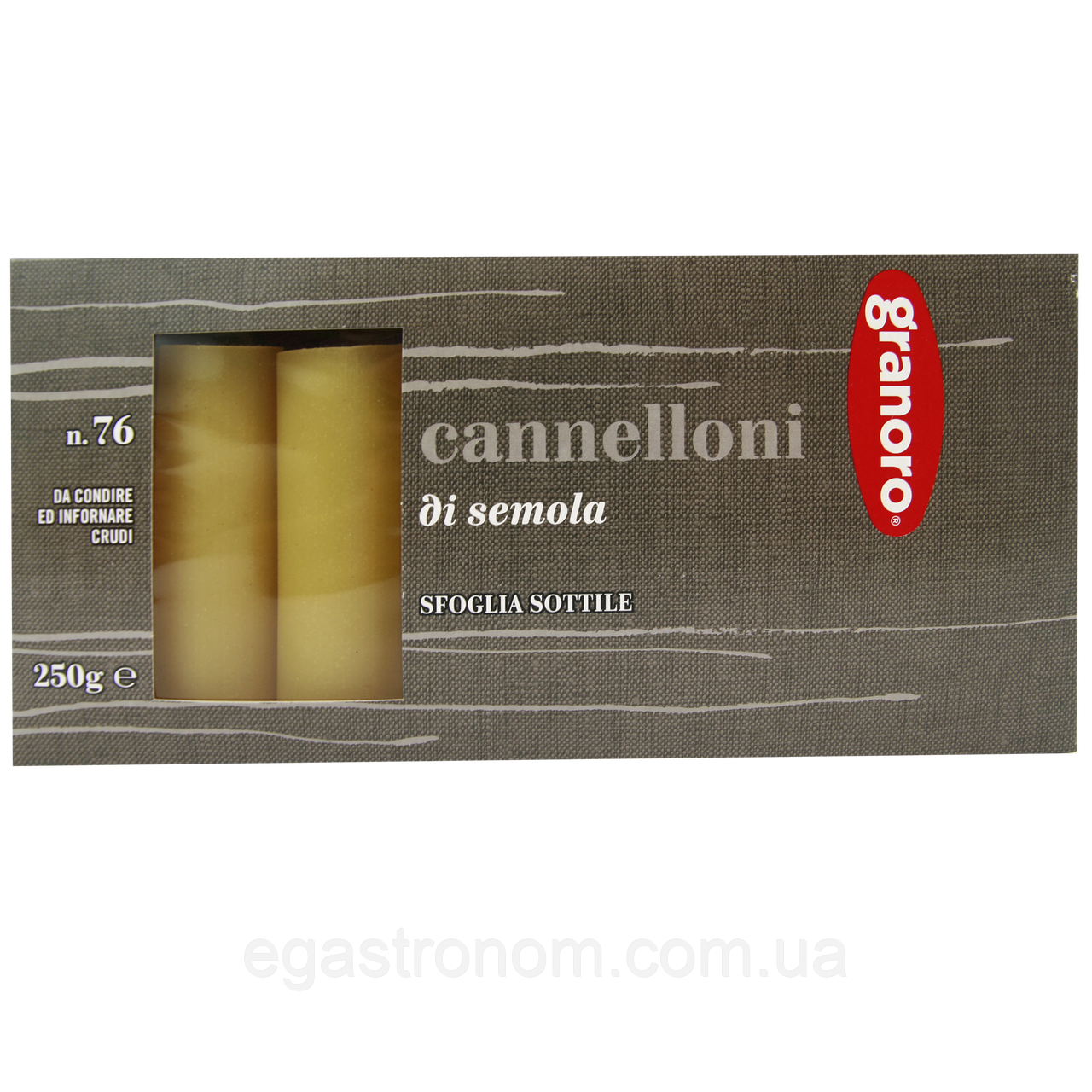 Макарони канелоні №76 Граноро Granoro 250g 24шт/ящ (Код: 00-00001635)