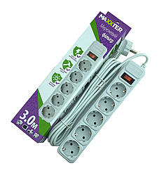 Фільтр мережевий 3 м Maxxter (SPM5-G-10G), 5 розеток