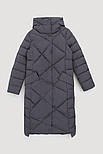 Довгий жіночий пуховик Finn Flare FWB11066-202 темно-сірий S, фото 8
