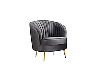 Кресло Моника (серый+золото)Vetro Mebel