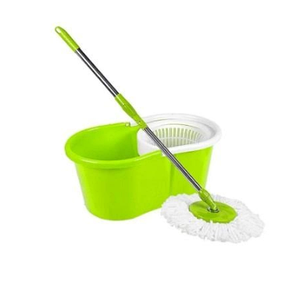 Комплект для прибирання Турбо швабра з відром Spin MOP 360, зелений, фото 4
