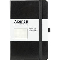 Книга записная Axent Partner, 125x195 мм, 96 листов, точка, черная (8306-01-A)