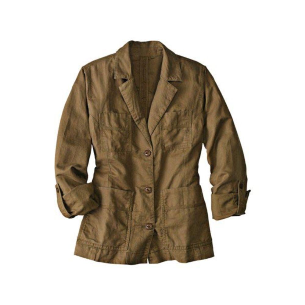 Куртка Eddie Bauer Womens Jacket Linen BROWN M Світло-коричневий (7114375BR) BB, код: 1164763