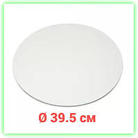 Белая картонная круглая подложка под торты усиленная диаметр Ø395 мм Korob(3)