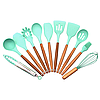 Набір кухонного приладдя Kitchen Set 12 предметів силіконовий Бірюзовий, фото 3