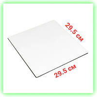 Подложка белая картонная квадратная для торта и пирогов 295*295 мм Korob(3)