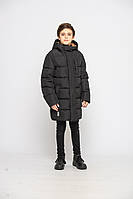 Куртка зимова для хлопчика 146 Cvetkov "Тревіс" чорний
