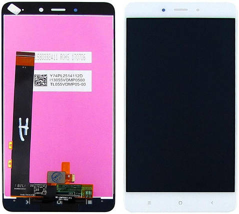 Дисплей для Xiaomi Redmi Note 4 з білим тачскріном, фото 1