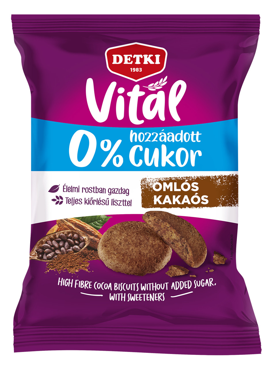 Печиво без цукру з какао VITAL Detki 180г