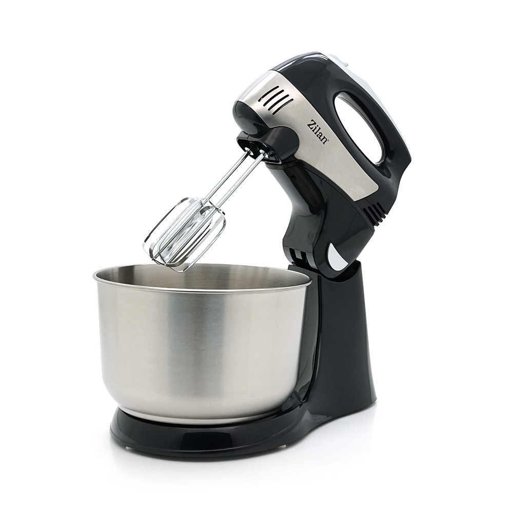 Миксер с чашей Zilan ZLN8198, 300W, silver/black, фото 1