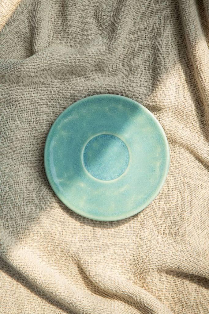 Набір із 6 блюдець Dovbysh Porcelain Garna 16,5 см бірюза