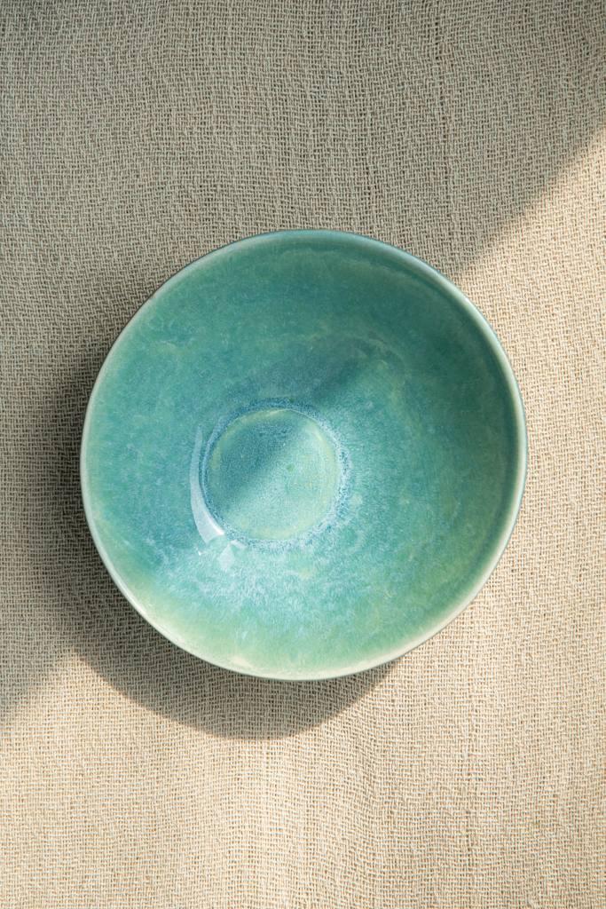 Салатник Dovbysh Porcelain Garna 22 см бірюза