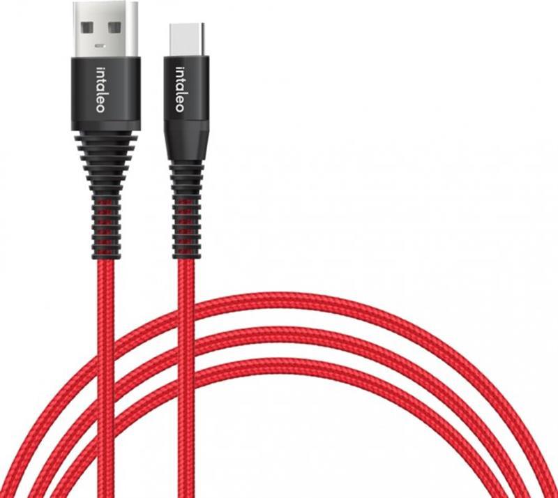 Кабель Intaleo CBRNYT1 USB — USB Type-C (M/M), 1.2 м, Red (1283126559464)