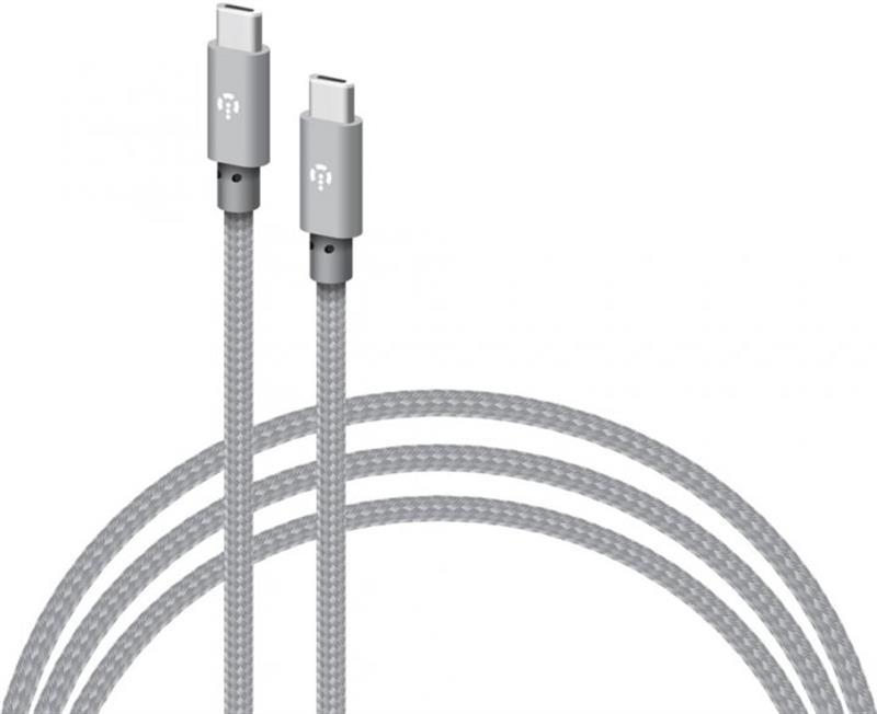 Кабель Intaleo CBGNYTT1 USB Type-C — USB Type-C (M/M), 60 W, 1 м, Grey (1283126559501)