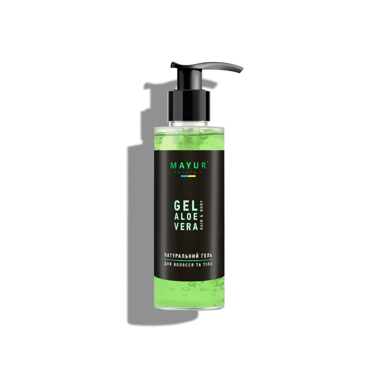 Гель Алое Вера для волосся і тіла натуральний ТМ Mayur 200 мл