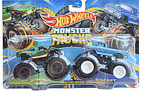 Hot Wheels Monster trucks Snake Bite Vs Bigfoot Етти и Укус Змеи набор внедорожников 1:64 Scale FYJ64