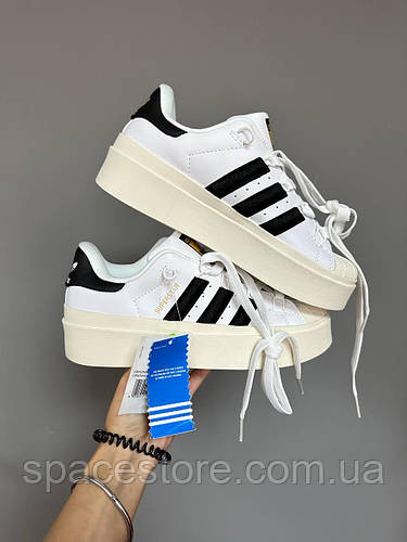 Женские кроссовки ADIDAS SUPERSTAR BONEGA WHITE/BLACK адидас суперстар ...