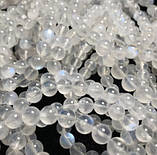 Браслет 100% натуральний Місячний камінь діаметр 10,5 мм вага 28г, фото 5