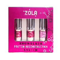 ZOLA BROW&LASH Protein Reconstruction System (3 склади) набір для ламінування брів і вій [3 в 1]
