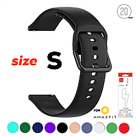 Ремінець S для Xiaomi Amazfit 20 мм Чорний