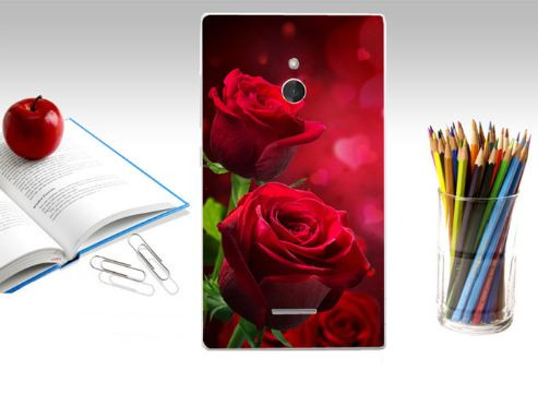 Силіконовий чохол бампер для Nokia XL з картинкою Троянди