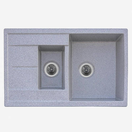 Купить Гранитная мойка для кухни Platinum 7850W KESSAN глянец, серая ...