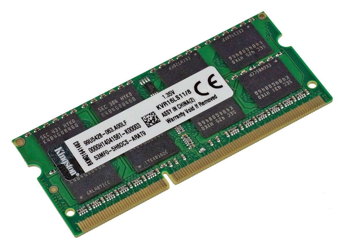 Оперативна пам'ять DDR3L SDRAM 8Gb для ноутбука 1600MHz KVR16LS11/8 1.35 v 8192MB PC3L-12800 ДДР3Л 8 Гб