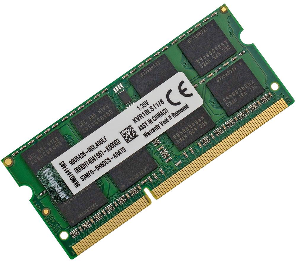 Оперативна пам'ять KVR16LS11/8 DDR3L SDRAM 8Gb1.35V Оперативна пам'ять для ноутбука ддр3л 8 гб 1600 PC3L 12800s