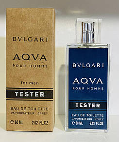 Тестер 60ml для чоловіків Bvlgari Aqva Pour Homme