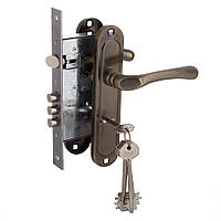 Замок врезной сувальдный FZB 15-110 AB (бронза)