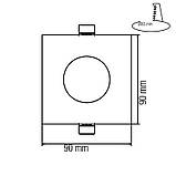 Врізний Світильник Horoz "JESSICA" 6 W IP65, фото 3