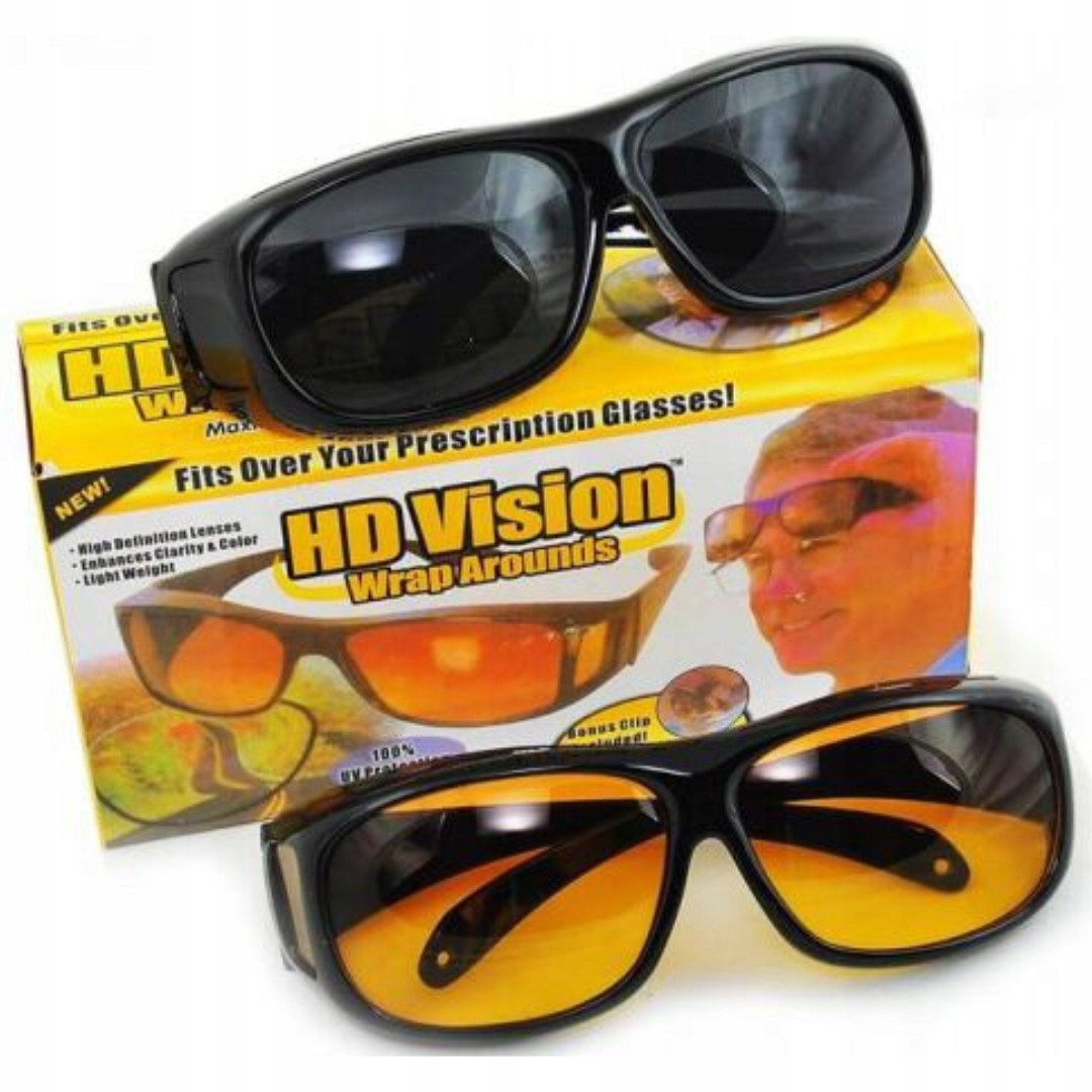 Окуляри для денної та нічної їзди RIAS HD Vision Glasses 2шт (4_923701489)