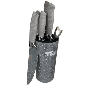 Набір кухонних ножів із підставкою Zepline ZP-046
