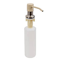 Дозатор встраиваемый для жидкого мыла Platinum S02 песок, диспенсер для жидкого мыла