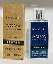 Тестер 60ml для чоловіків Bvlgari Aqva Pour Homme