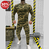 Мужское пассивное термобелье пиксель military на флисе, Армейский термо комплект белья