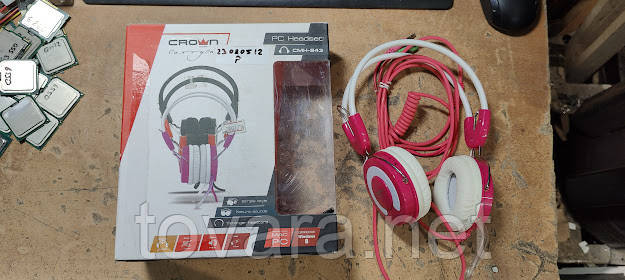 Навушники Crown CMH-943 Pink No 23080512