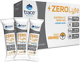 ZeroLyte Orange / Електроліти зі смаком солоного апельсина 30 саше, Trace Minerals