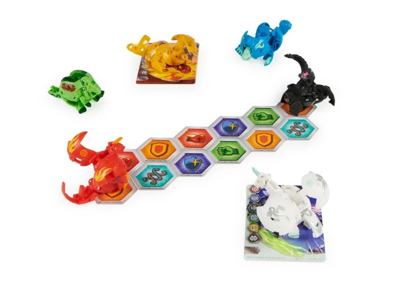 Bakugan Evolutions, Mythic Battle Pack Набор Бакуган Драгоноид Trox, Dragonoid, Nillious, Hydorous, Pharol and - фото 5 - id-p1959020506