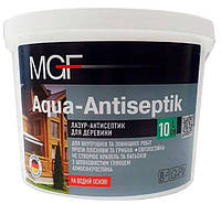 Лазурь-антисептик для дерева MGF Aqua Antiseptik бесцветный (10 л)