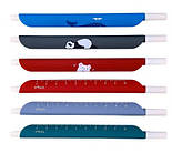 Ручка гелева з лінійкою "Звірятка", кольорові чорнила, фото 3